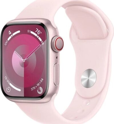 Smartwatch Apple Watch 9 GPS + Cellular 41mm Pink Alu Sport S/M Różowy (MRHY3QP/A)