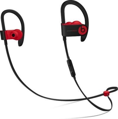 Słuchawki Apple Powerbeats 3 Wireless czarno-czerwone (MRQ92ZM/A)