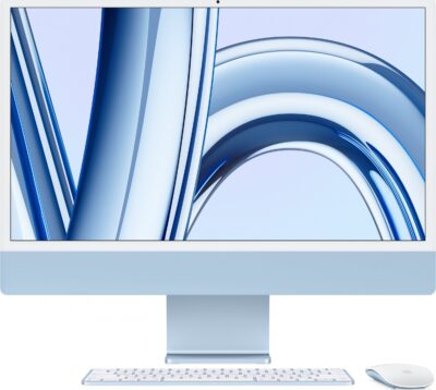 Komputer Apple Apple iMac 24” 4.5K Retina, Apple M3 8C CPU, 10C GPU/8GB/256GB SSD/Blue/SWE Apple