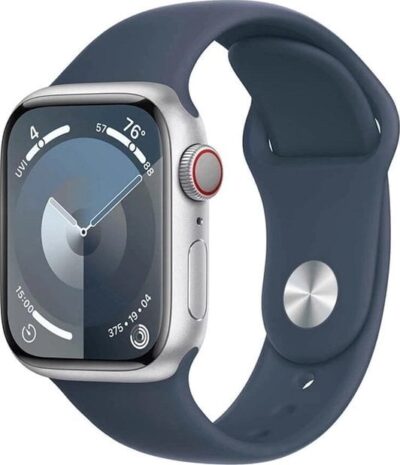 Smartwatch Apple Watch 9 GPS + Cellular 41mm Silver Alu Sport S/M Niebieski (MRHV3QP/A)