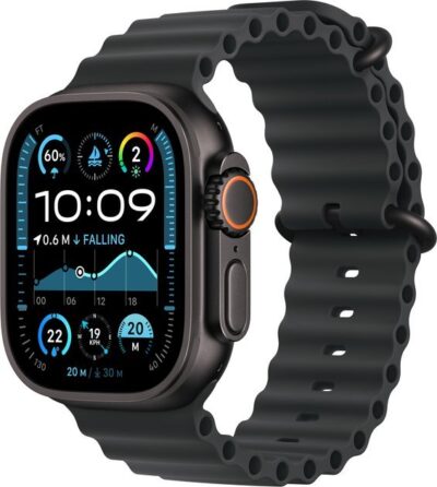 Smartwatch Apple Watch Ultra 2 GPS + Cellular 49mm Black Titanium Case Ocean Band Czarny (MX4P3)