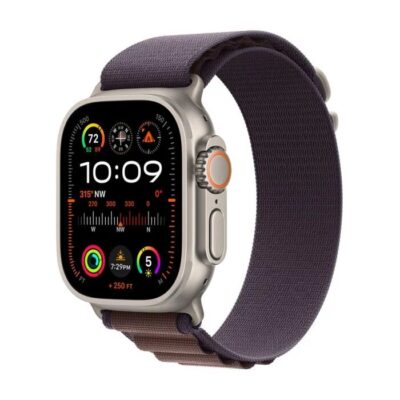 Smartwatch Apple Watch Ultra 2 GPS + Cellular 49mm Titanium Case Alpine Loop Medium Fioletowy (MRET3WB/A)