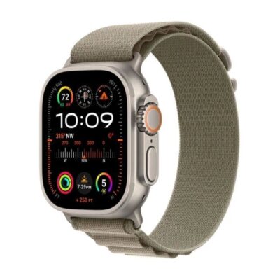 Smartwatch Apple Watch Ultra 2 GPS + Cellular 49mm Titanium Case Alpine Loop Medium Zielony (MREY3WB/A)