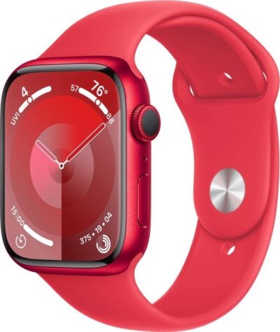 Smartwatch Apple Watch 9 GPS + Cellular 45mm Red Alu Sport M/L Czerwony (MRYG3QP/A)