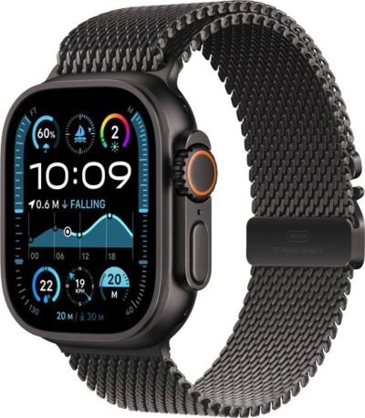 Smartwatch Apple Watch Ultra 2 GPS + Cellular 49mm Black Titanium Case Milanese Loop Czarny (MX4W3DH/A)