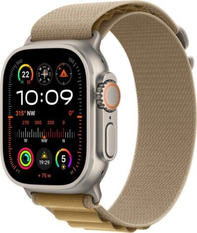 Smartwatch Apple Watch Ultra 2 GPS + Cellular 49mm Titanium Case Alpine Loop Medium Beżowy (MX4F3)