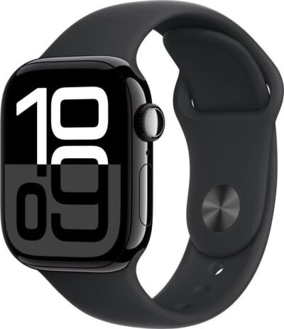 Smartwatch Apple Watch 10 GPS + Cellular 42mm Jet Black Alu Sport M/L Czarny (MWX73ET-A)